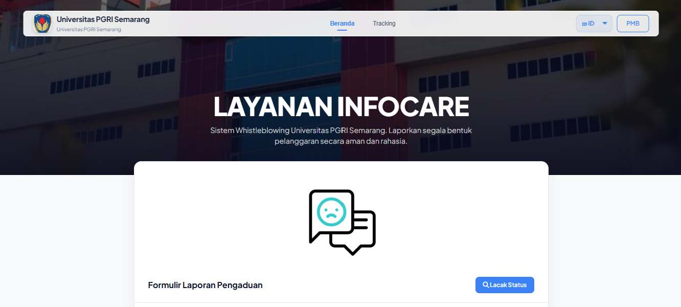 InfoCare UPGRIS - Complaint Form